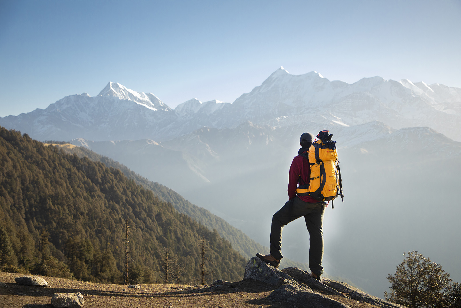 Mountain trekking shop bags